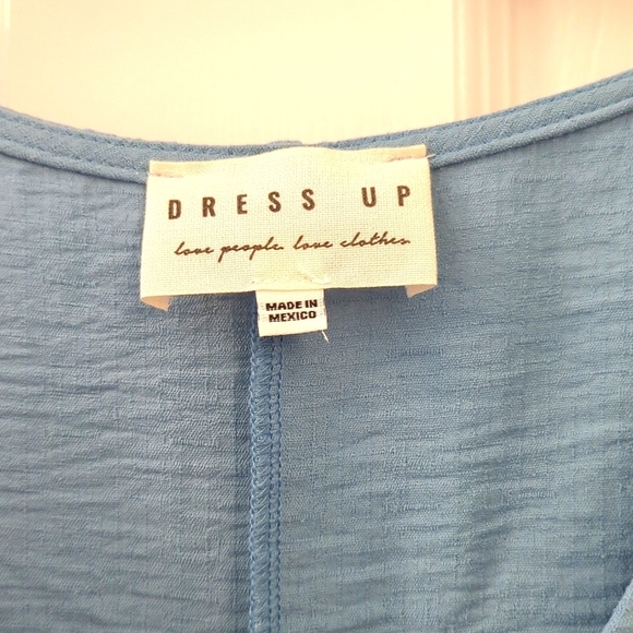 NWT Dress Up V-Neck Top Blouse Elastic Waist - Picture 4 of 10